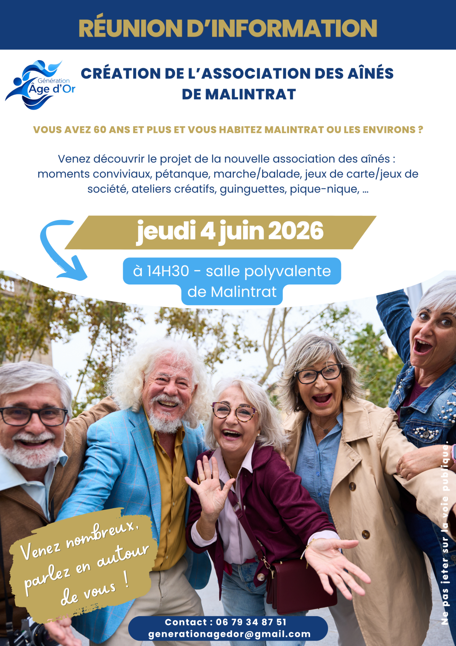 CRÉATION DE L'ASSOCIATION DES AINÉS DE MALINTRAT