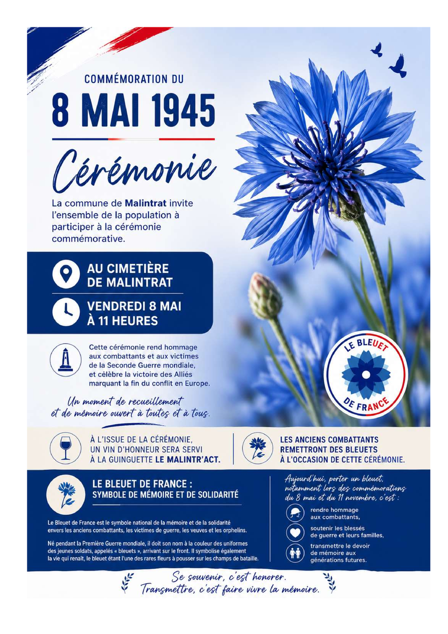 C&eacute;r&eacute;monie du 8 mai
